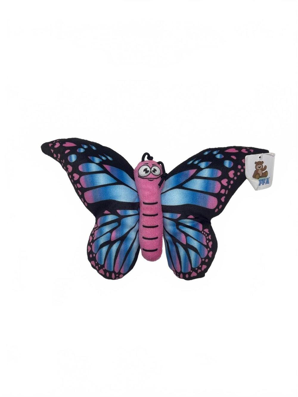 Goffa Pink and Blue Butterfly Plush 6" Stuffed Animal NWT - Picture 1 of 6